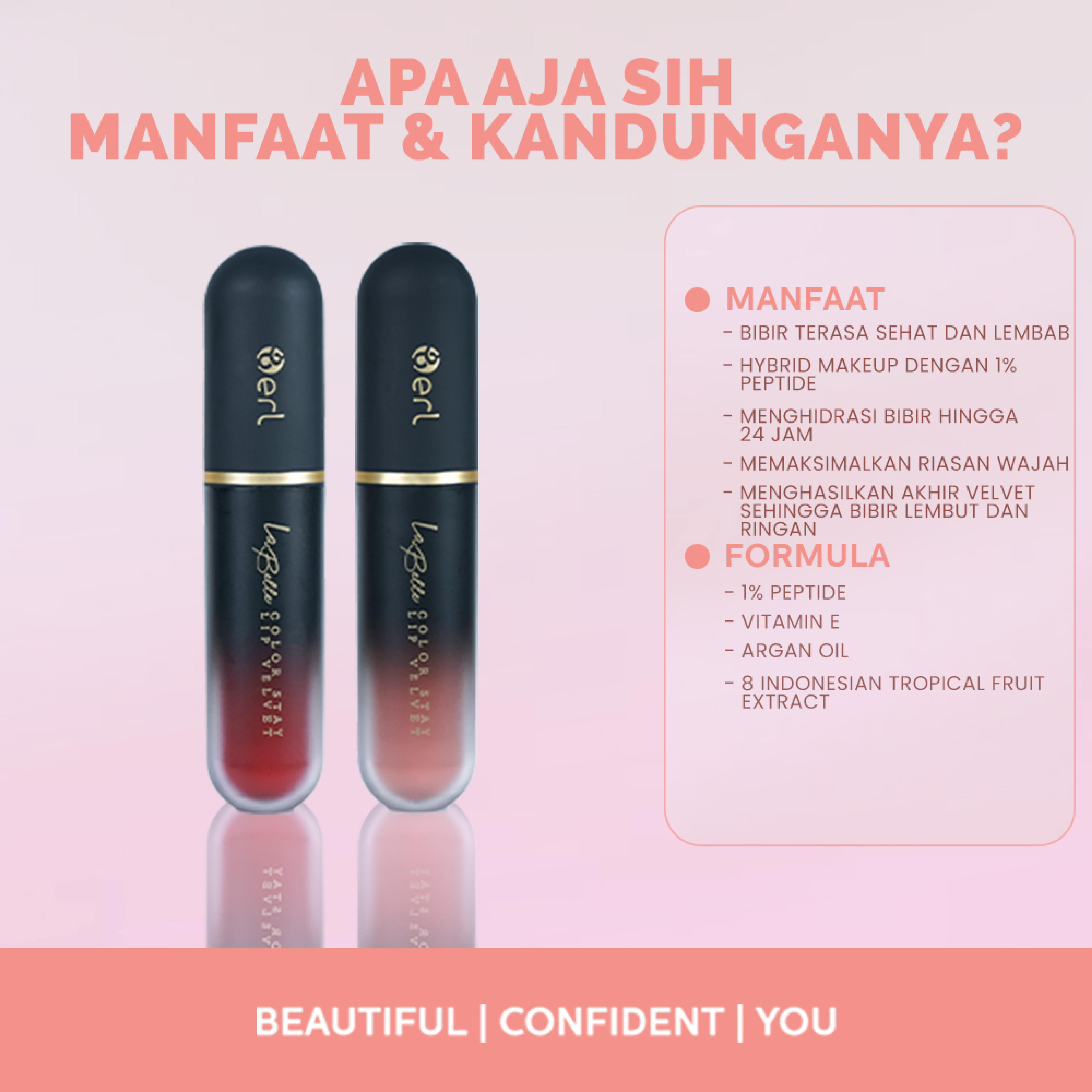B ERL LA BELLE COLORSTAY LIP VELVET AMNA