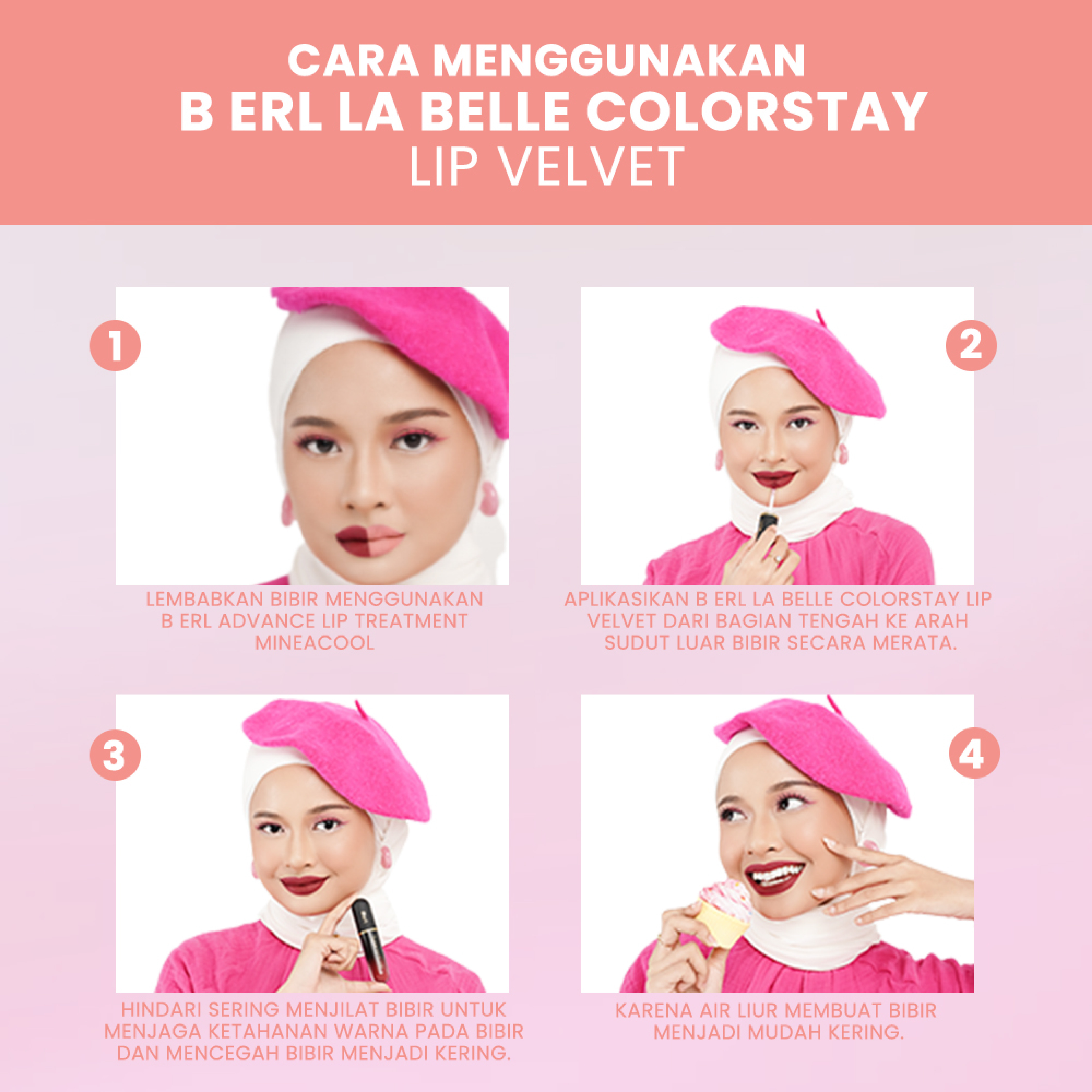 B ERL LA BELLE COLORSTAY LIP VELVET AMNA